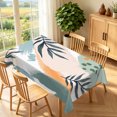 thumbnail image 2 of Duangreer Boho Leaf Rectangle Tablecloth, Modern Abstract Geometric Print Waterproof Wrinkle Resistant Table Cover with for Restaurant Picnic Indoor Outdoor, 52 x 70 Inch, 2 of 6