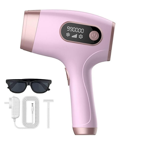 Dispositif d'Épilation au Laser, Épilation Permanente, Machine d'Épilation LPL Indolore pour Femmes Hommes Jambes Bras Bikini Rose_Perfect Gift