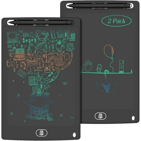 [2 Pack] 8.5 Pouces Coloré LCD Écriture Tablette, TIQUS Numérique Ewriter Électronique Graphique Planche à Dessin, Portable