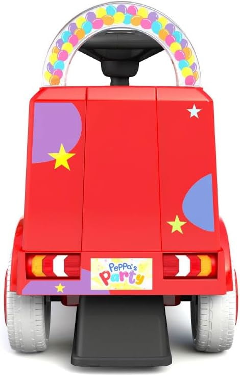 Peppa Pig Party Bus Foot-To-Floor Push Car for Toddlers and Kids