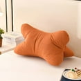thumbnail image 2 of 1pc Chen Ergonomic Soft Triangular Lumbar Support Pillow - Thickened Office Chair Cushion, Home Decor Comfort Back Support, Washable Orange Sofa Mat | Comfort Support | Household Decoration Pad, 2 of 8
