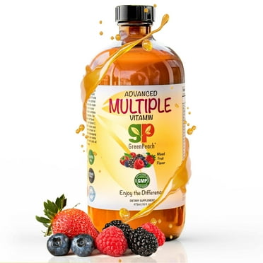 GreenPeach Organic Liquid Multivitamin & Mineral Supplement for Kids