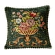 thumbnail image 3 of Funda de almohada decorativa Macarena Cuadrada Floral 48 x 48 cm Verde, 3 of 8