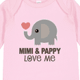 thumbnail image 4 of Inktastic Mimi and Pappy Love Me Elephant Boys or Girls Long Sleeve Baby Bodysuit, 4 of 5