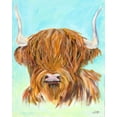 thumbnail image 2 of DeRice, Julie 15x18 Gold Ornate Wood Framed with Double Matting Museum Art Print Titled - Highland Cow, 2 of 4