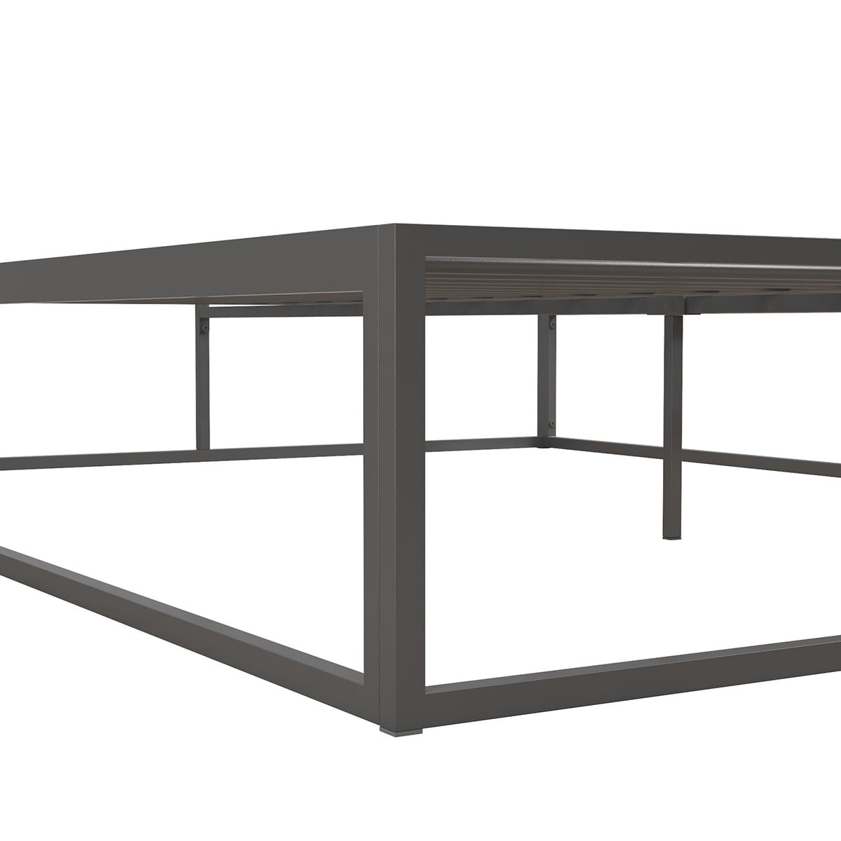Private Jungle Modern Metal Bed, Platform Bed Frame, Box Spring, Strong Metal Structure, Easy Assembly, Full Size, GREY Private Jungle Modern Metal Bed, Platform Bed Frame, Box Spring, Strong Metal Structure, Easy Assembly, Full Size, GREY