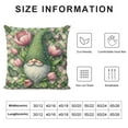 thumbnail image 5 of YANMS Hello Spring Gnome Sunflower Decorative Throw Pillow Covers, Tulip Flower Teal Porch Outdoor Home Decor, Pink Floral Butterfly Seasonal Couch Cushion Case, 5 of 5