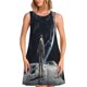 thumbnail image 1 of Fotbe Astronaut Standing In The Moon Vestido de Verano sin Mangas para Mujer – Vestido Midi Línea A, Estilo Camiseta Floral, Vestido Playero Casual y Fluido, 1 of 7