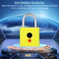 thumbnail image 3 of Yeacher T1004D Smart BT Fingerprint Padlock Rechargeable Keyless 20 Fingerprints Emergency Unlocking Easy Operation IP65 Waterproof Anti-theft Security Padlock Door Luggage Backpack Lock, 3 of 8