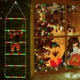 thumbnail image 3 of Escalera decorativa Toodour con luz LED navideña de 2.5 pies con Papá Noel, 3 of 7