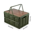 thumbnail image 3 of Hovmgk Outdoor Portable Foldable Storage Box, Multifunctional Plastic Storage Container with Removable Tarpaulin, 30L Camping, Picnic, Car and Home Organizer, Table and Cutting Board Usage, 3 of 6