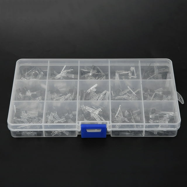 Kit de Transistor, C945 2N3906 à-92 Insert Droit Transistor, NPN 2N2222-S9018 600 Pcs Assortiment de Circuits Électroniques pour Audio-Vidéo Passe-Temps Electronics