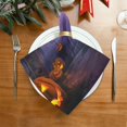 thumbnail image 2 of GZHJMY Halloween Pumpkin Cloth Napkins Set of 6,Reusable Washable Polyester Dinner Table Napkins for Kitchen,Dining,Restaurant,Party Decoration, 2 of 7