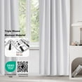thumbnail image 5 of Deconovo Thermal Insulated Blackout Curtains with Back Tab and Rod Pocket, Room Darkening Drapes, Light Silver Gray, Set of 2, 38"x84", 5 of 7