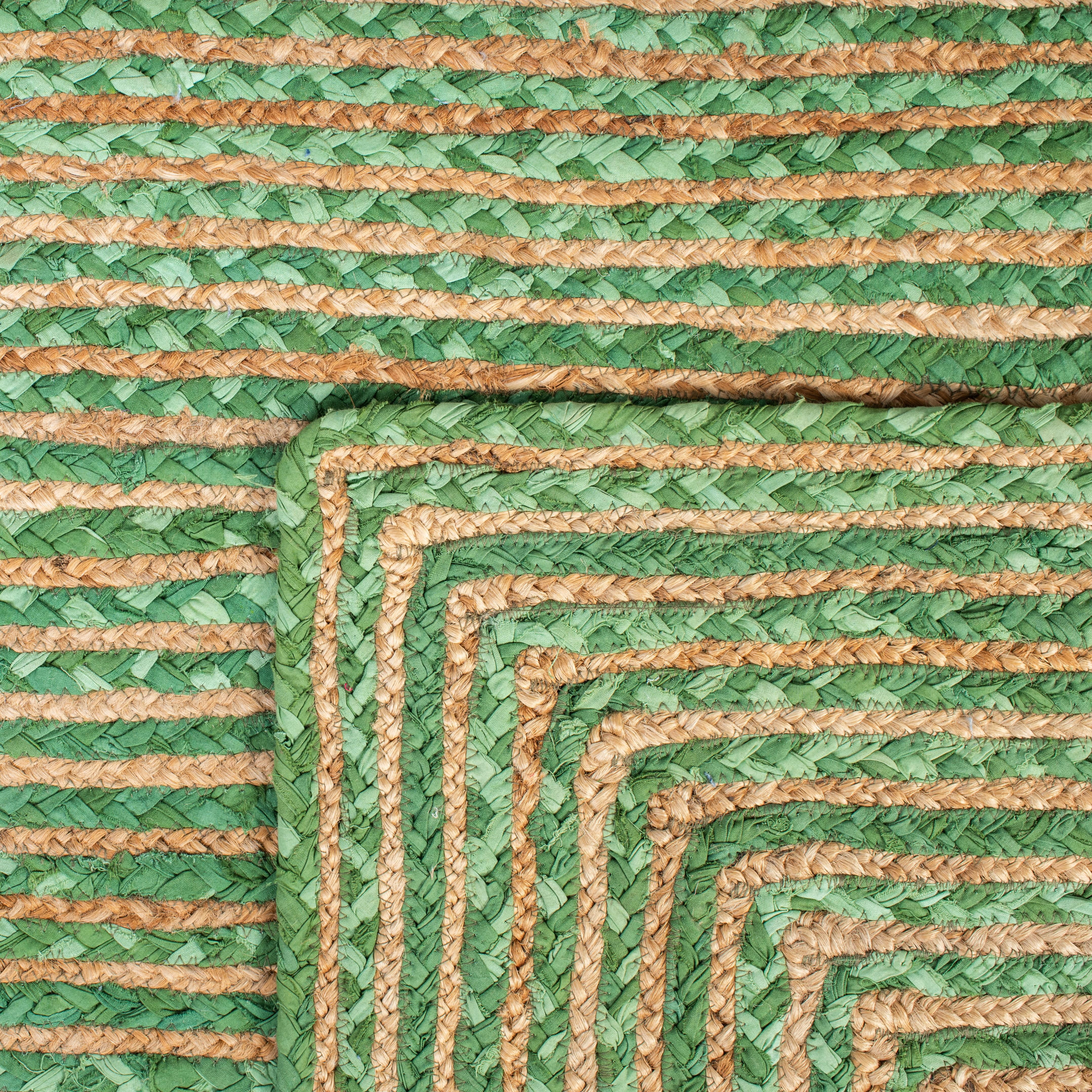 Safavieh Cape Cod Miah Geometric Runner Rug, Green/Natural, 2'3" x 5'