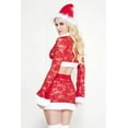 thumbnail image 2 of Music Legs Women's Santa's Helper 70767-RED/WHITE, 2 of 2