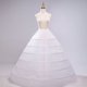 thumbnail image 1 of Falda blanca sin hilo, falda con cinturón elástico de seis círculos, vestido de actuación, vestido de novia, falda, 1 of 5