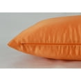 thumbnail image 2 of Aiking Home 2 of Colorful Shiny Satin Euro Shams / Pillow Covers 26 by 26 - Orange, 2 of 2