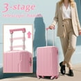 thumbnail image 3 of Lightweight 24-Inch Hardshell Luggage with Durable ABS and Double Spinner Wheels for Travel, 3 of 9