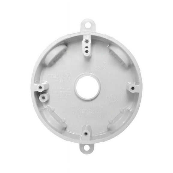 Sigma Electric 1.5 in. Round Plastic Outlet Box White
