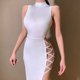 thumbnail image 1 of Vestido negro elegante sin mangas para mujer, vestido Sexy ajustado con espalda descubierta para fiesta y Club, moda de verano 2023, 1 of 4