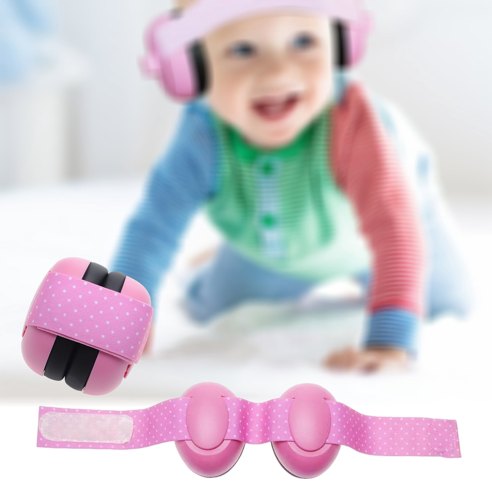 Pnellth Baby Headphones Adjustable Noise Cancelling Comfortable to Wear Infant Ear Protection Earmuffs for Babies 0-36 Months