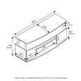 thumbnail image 6 of Maklaine Wood Large Entertainment Center for TV up to 55" in Black, 6 of 6