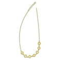 thumbnail image 2 of Auriga Fine Jewelry 925 Sterling Silver Gold-tone Textured with 1.5in ext. Necklace for Women 17", 2 of 6