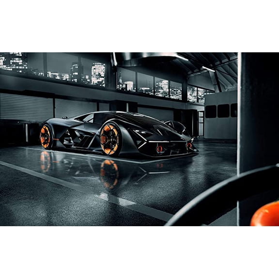 Iconic Arts Laminated 42x24 Poster: Lamborghini terzo millennio 4k 2 widelamborghini terzo millennio 4k 2017 HDlamborghini terzo millennio 4k 3 HD