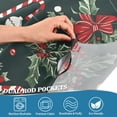 thumbnail image 4 of Yayeee Kitchen Valance Rod Pocket 54" x 18" Living Room Window Curtain, Green Christmas, 4 of 6