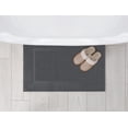 thumbnail image 6 of Bliss Casa Cotton Banded Bath Mat (2 Pack) 20 x 32 Inch Genuine Ring Spun Cotton Highly Absorbent Bath Mat Set Washable Bathroom Floor Towel (Grey), 6 of 7