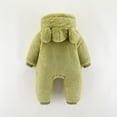 thumbnail image 4 of Timegard Baby Onesie Winter Fleece Thick Hoodies Newborn Unisex Comfy Cute Rompers Toddler Soft Clothes, 4 of 4