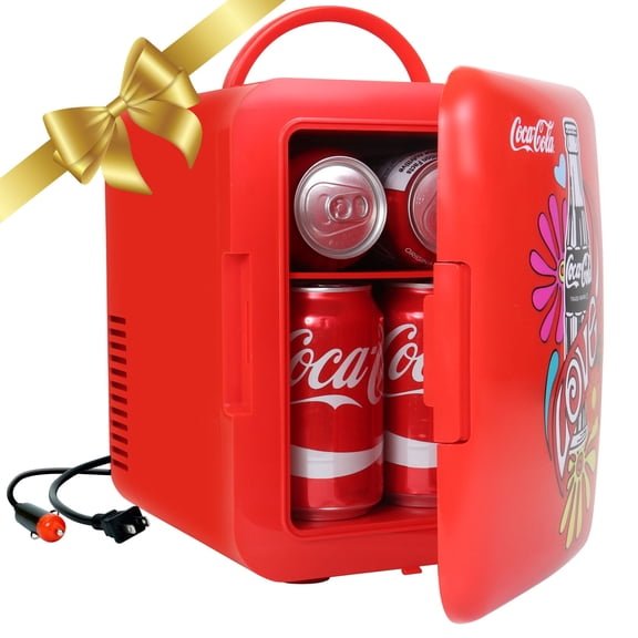 Coca-Cola Love 1971 Series 4L Cooler/Warmer 12V DC 110V AC Mini Fridge