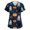 Blue_004, variant on Halloween Themed Scrubs Shirts Women Funny Bat Graphic Casual Soft Stretchy Short Sleeve V Neck Tee Shirts Breathable Nurse Uniforms Tops with Pocket Black M