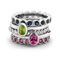 thumbnail image 2 of Solitaire Peridot Ring 1/2 Carat (ctw) in Sterling Silver, 2 of 4