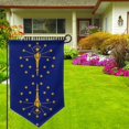 thumbnail image 2 of Indiana Flag Garden Flag Vertical Double Sided Yard Outdoor Decoration 12.5 x 18 Inch Sharp Corner, 2 of 7