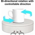 thumbnail image 4 of ComXim Rotating Display Stand Easy to Switch Direction, Adjustable Speed, Used for Product Display, Jewelry, Shoes Shooting and Display (4.53inch/White/(3PCS per pack)), 4 of 6