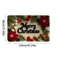 thumbnail image 3 of Hometravel Large Christmas Floor Mat, Holiday Themed Rug for Living Spaces, 120x80cm Decorative Carpet for Bedroom and Kitchen Seasonal Decor, 3 of 7