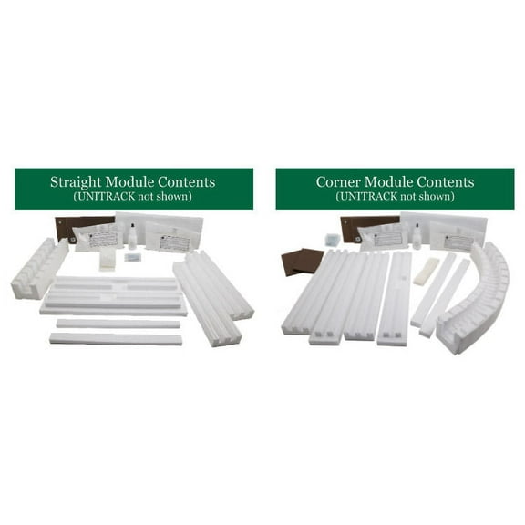 Kato K28886 N SubTerrain Lightweight Layout System® T-TrakTM Corner Kit