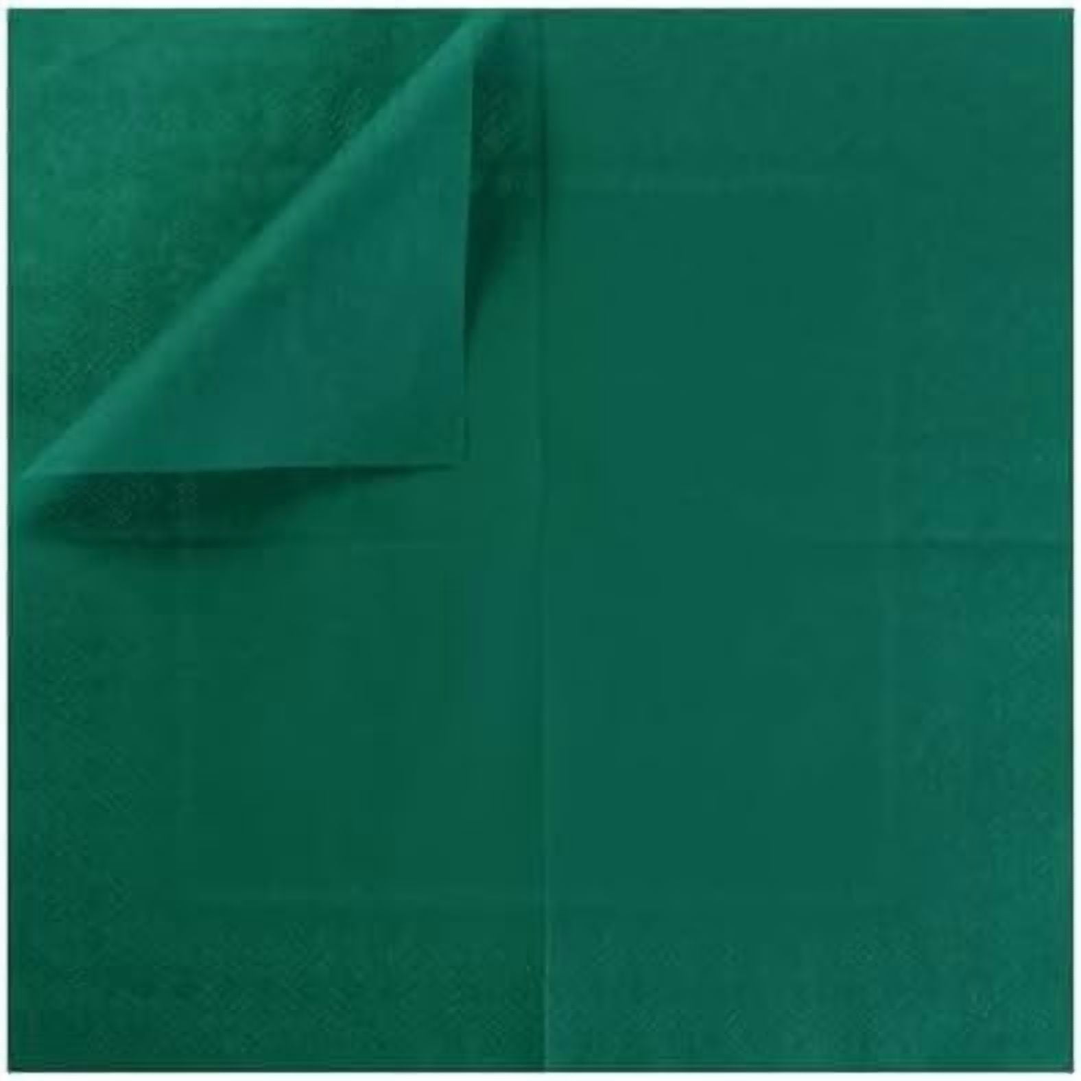 100 Pack Cocktail Napkin 2-Ply Dessert Napkins Folded 5 x 5 Inches Disposable Napkins for Dinner Wedding Birthday Party Bridal Anniversary Reception Event (100, Dark Green)