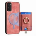 thumbnail image 5 of Nalacover 2-in-1 Magnetic Case for Samsung Galaxy S20 FE, Back Wallet Case with Detachable Card Holder Ring Stand Cover for Samsung Galaxy S20 FE, Vintage PU Leather Shockproof Case - Pink, 5 of 10