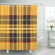 thumbnail image 1 of Cortina de ducha ABPHQTO tartán amarillo tradicional escocés 165x180 cm, 1 of 2