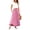 Hot Pink, variant on Women's Retro Boho Summer Long Skirt, Comfy Smocked High Waisted Maxi Skirts, Casual Chic Flowy Skirt for Beach Holiday Travel