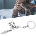 thumbnail image 4 of Llavero, Llavero Ligero De La Máquina Del Tatuaje De La Aleación, Punk Para La Llave Del Bolso, 4 of 7
