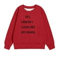 thumbnail image 2 of XXWXYD Girls Graphic Crewneck Sweatshirt Casual Long Sleeve Pullover with Funny Letter Print, Cute Tween Top for School Youth 1-11 Years, 2 of 4