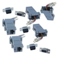 thumbnail image 2 of 5x DB9 to RJ45 Female Adapter Convert RS232 Serial Port to RJ45 Connection for Network Devices Adapters, 2 of 7