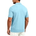 thumbnail image 4 of JULMCOMO Polo Shirts for Men Collared 3 Buttons Short Sleeve Lightweight Regular Fit Casual Golf Shirt Comfy Classic Tees Light Blue 2XL, 4 of 9