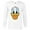 White, variant on Disney Donald Duck Big Face - Long Sleeve T-Shirt for Men -Customized-White