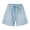 Light Blue, variant on Pntutb Best Womens Shorts Plus Size Comfy Drawstring Casual Elastic Waist Pocket Pants