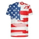 thumbnail image 2 of Camisas de Manga Larga para Hombres Día de la Independencia Casual Impreso Cuello Redondo de Manga Corta, Camiseta Blusa para Diario, 2 of 5